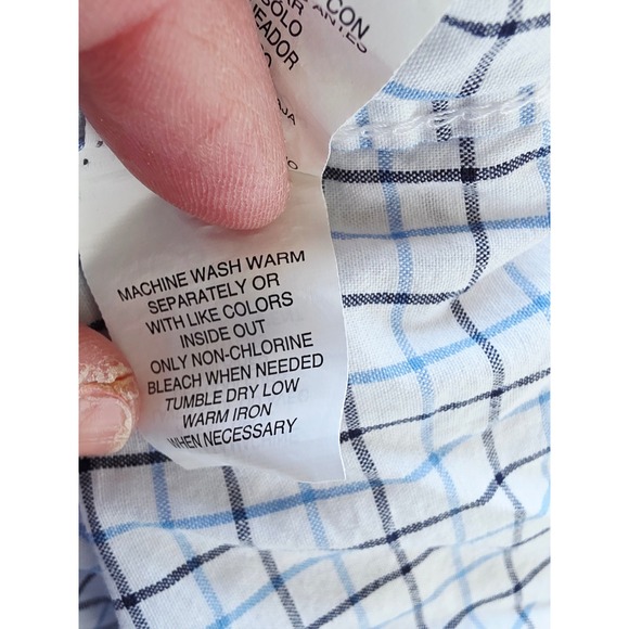 The Childrens Place Boys 4T Argyle Sweater Vest and Plaid Shirt 2pc White Blue - Picture 5 of 6